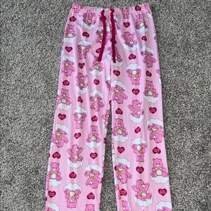 NWOT Care Bears Pink All-Over Print Pajama Pants